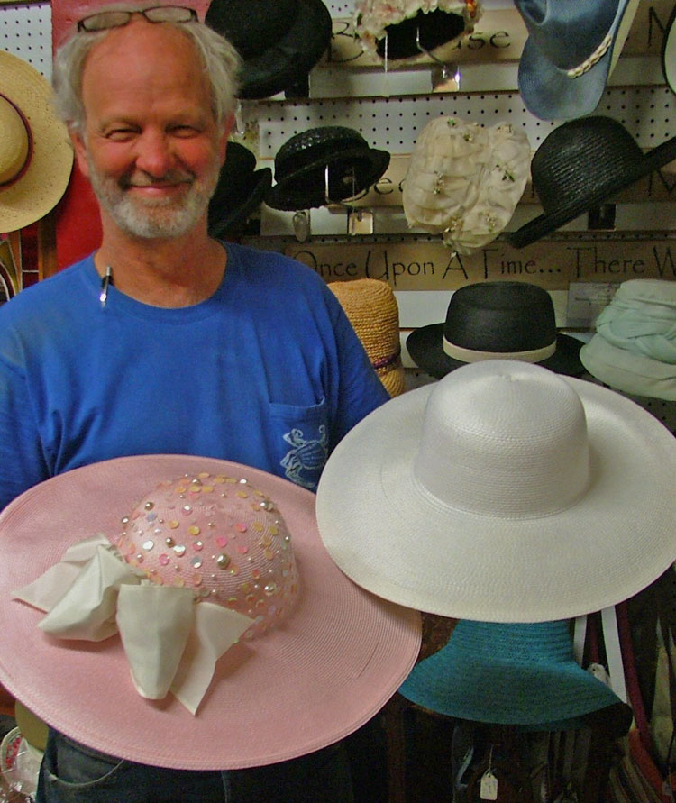 George at Bahoukas checking out the ladies hats just in time for the Preakness!