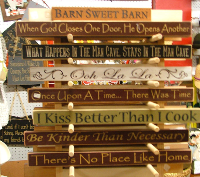 Decorative Signs for your home available in Havre de Grace at Bahouksa