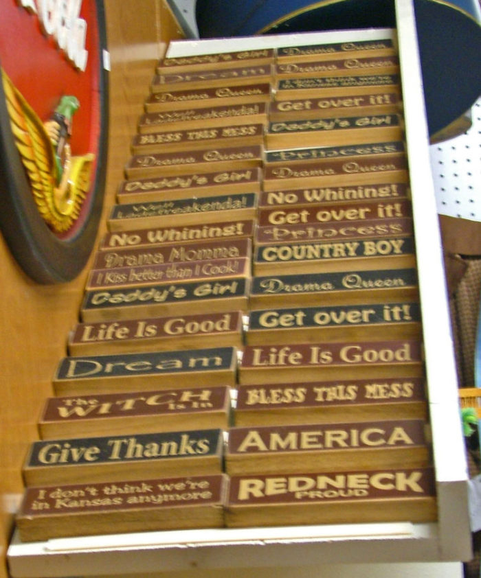 Wonderful selection of decorative signs for your home at Bahoukas