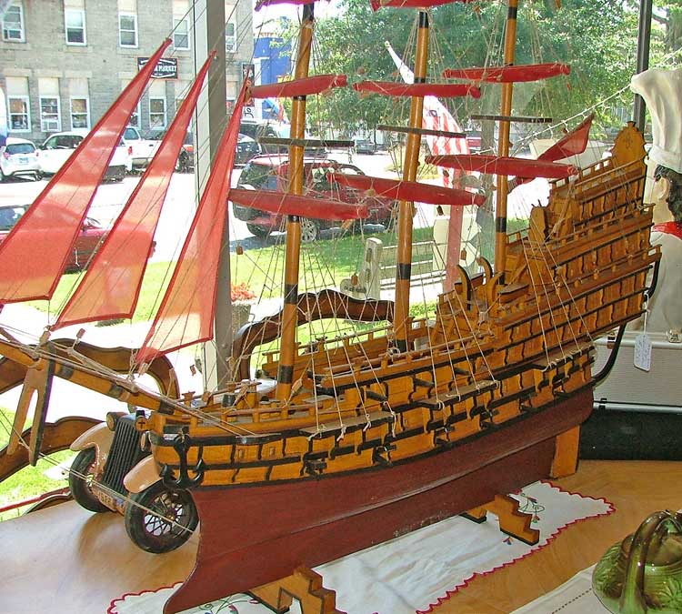 Spanish Galleon model - beautiful - at Bahoukas in Havre de Grace