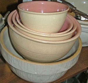 mixing bowls at Bahoukas in Maryland