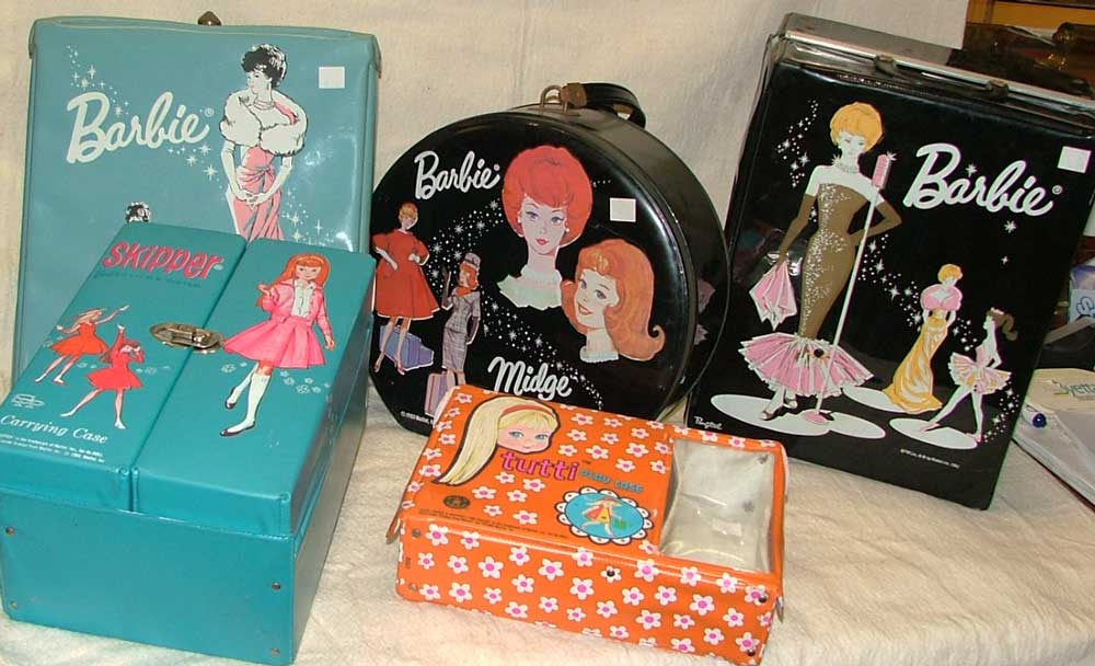 Barbie, Tutti and Skipper small cases
