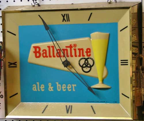 Ballantine clock sign