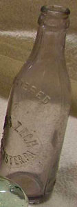 CHas. Zech Lancaster PA crown top vintage soda bottle available at Bahoukas Antique Mall in Havre de Grace Maryland