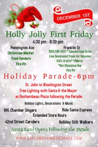 Havre de Grace Holly Jolly First Friday and Tree Lighting Ceremony