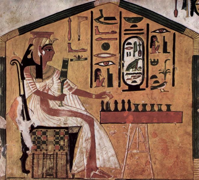 Nefertari playing Senet from originalpeople.org