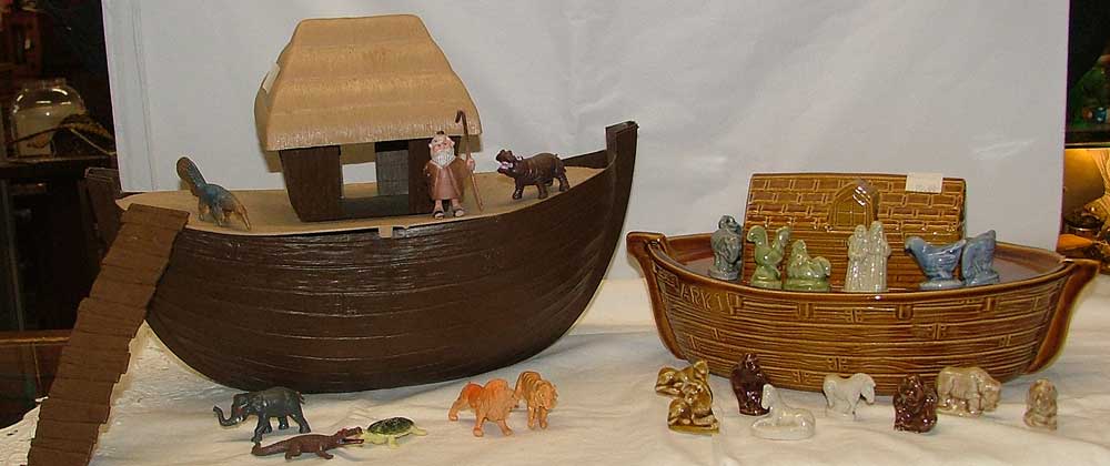 A Wade figures Noah's Ark and one by ARCO