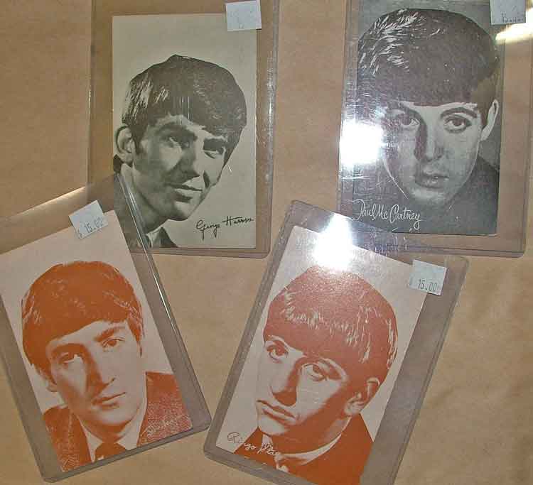 Beatles trading cards at Bahoukas Antique Mall