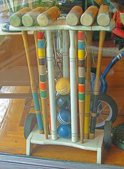 Beautiful Croquet Set - wood - at Bahoukas
