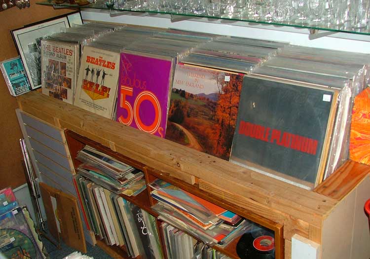 Summertime Music - huge collection of record albums at Bahoukas in Havre de Grace