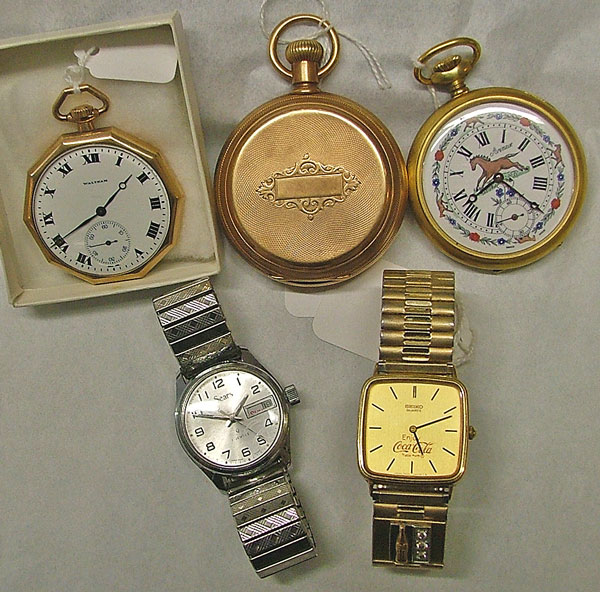 beautiful pocket watches and wristwatches make a great gift for Father-in-Law Day - available at Bahoukas Antiques in Havre de Grace, MD