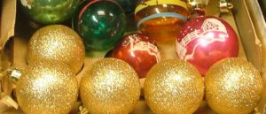 Christmas Balls in all shapes and sizes - vintage - at Bahoukas Antique Mall in Havre de Grace