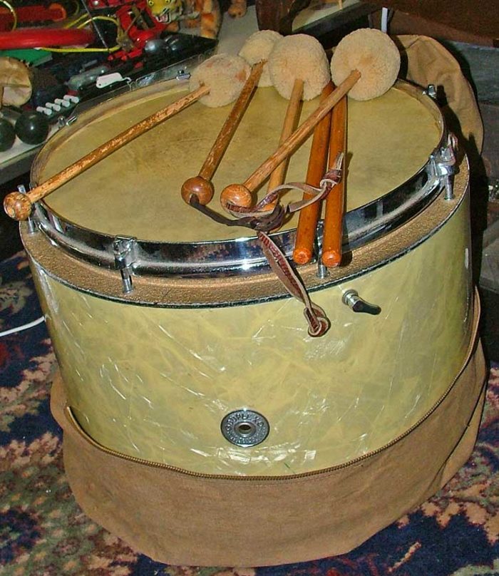 Marching Snare Drum from early 1940s at Bahoukas Antiques in Havre de Grace