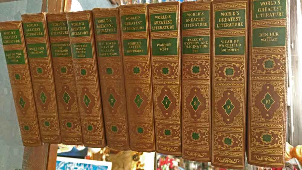 20 volume set of World's Greatest Literature by Spencer Press available at Bahoukas Antique Mall in Havre de Grace