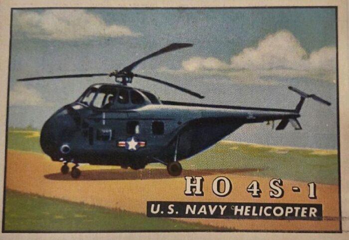 Sample of our wonderful collection of TOPPS WINGS Trading Cards - HO 4S - 1 U.S. Navy Helicopter