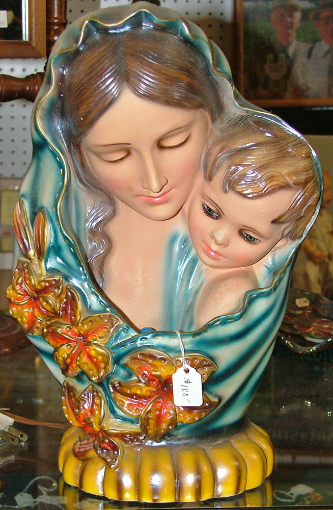 TV lamp - Madonna Mother and Child at Bahoukas in Havre de Grace
