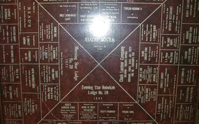 Advertising Card Table from the 1940s