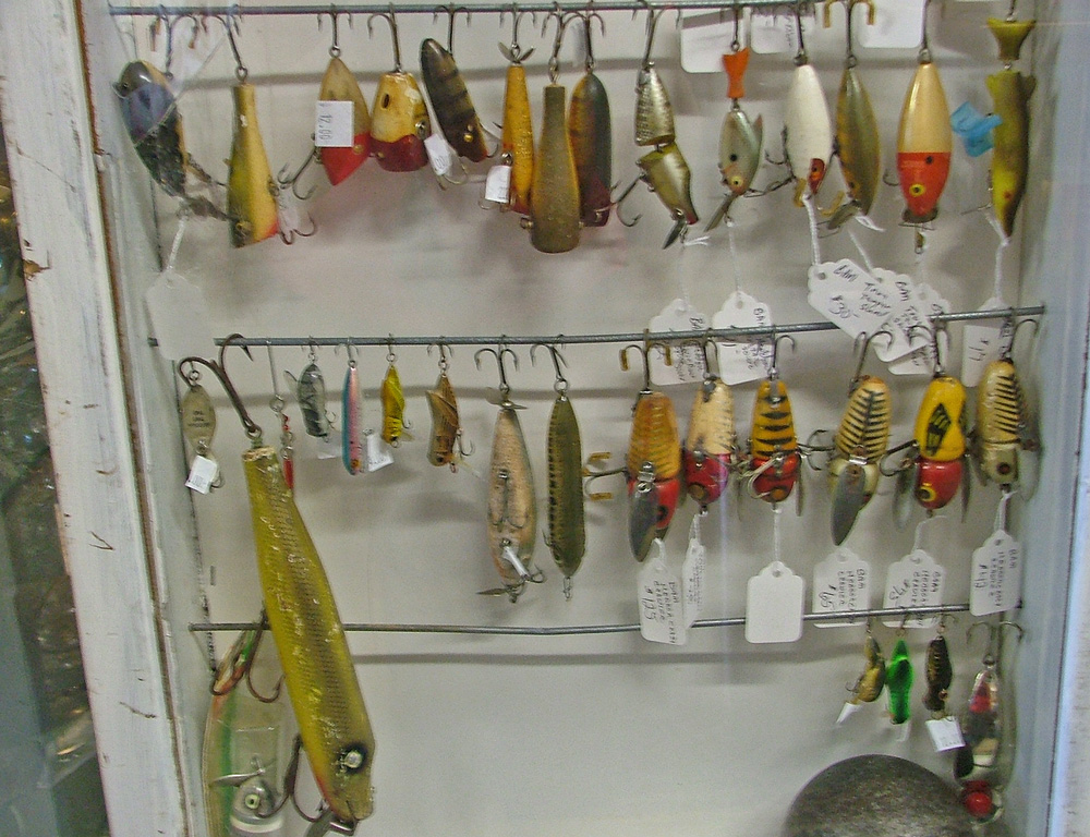 Collection of Heddon Fishing Lures at Bahoukas in Havre de Grace