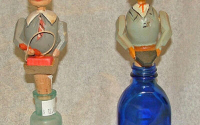Italian Anri Wood-Carved Stoppers