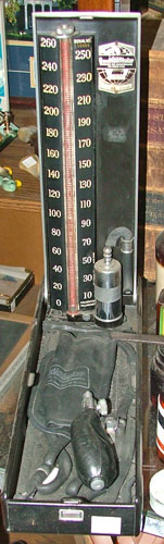 Vintage blood pressure cuff at Bahoukas in Havre de Grace, MD
