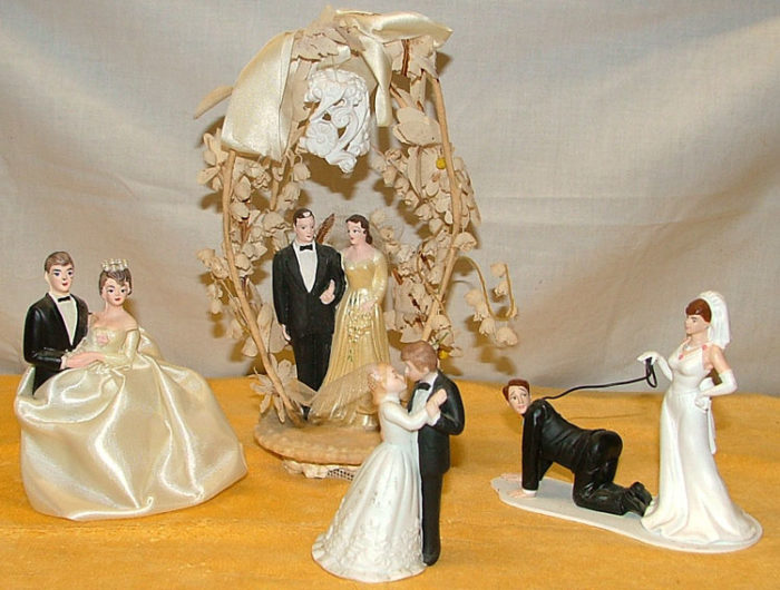 fun and funny collectible wedding toppers at Bahoukas in Havre de Grace
