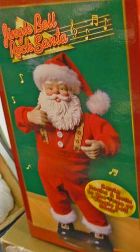 Funny Santas, Singing Santas, and beautiful collectible Santas all at Bahoukas Antique Mall in Havre de Grace