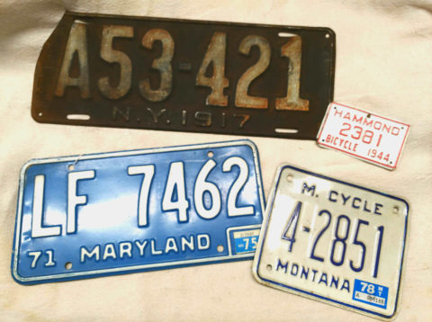 Collecting Old License Plates - Bahoukas