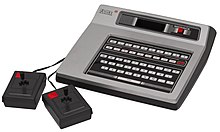 Picture of Odyssey 2 game controllers and keyboard from Wikipedia