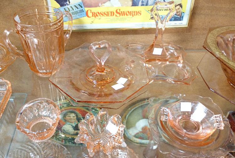 Beautiful collection of Pink Depression Glass