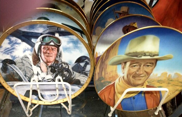 a number of John Wayne Collector Plates