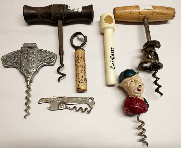 a selection of corkscrews for your favorite helixophile at Bahoukas