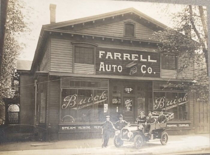photo of a Farrell Auto Co. advertising BUICK