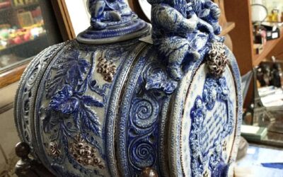 German Cobalt Blue Wine Dispenser