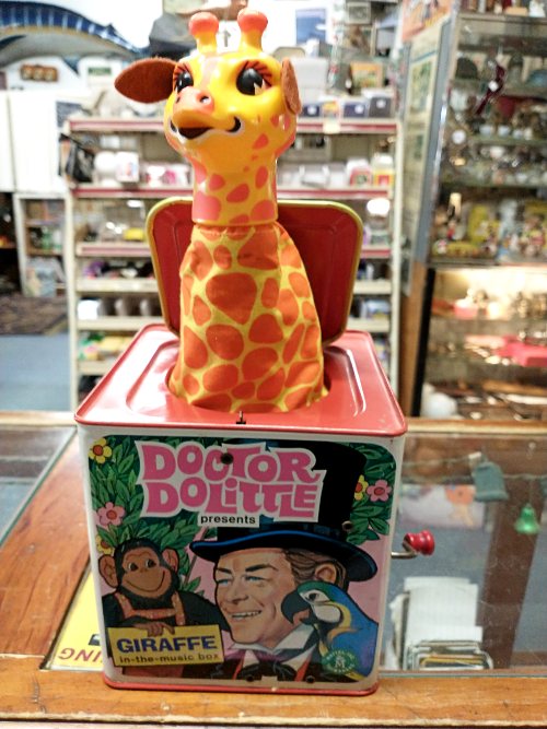 Vintage Giraffe-in-a-box