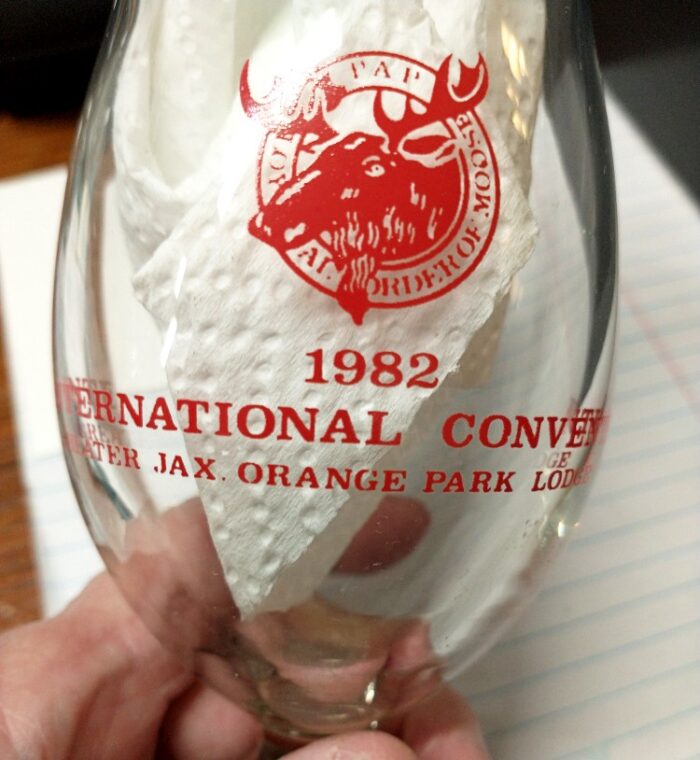 Order of Moose 1982 National Convention beer glass