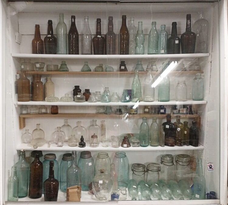 Unique and very collectible bottles from drug bottles to ink wells