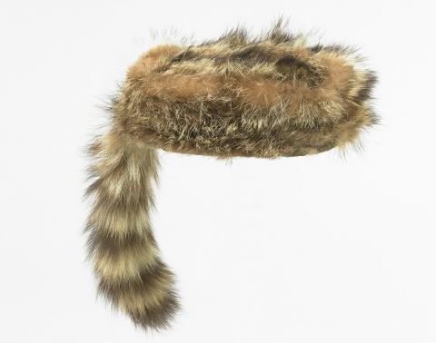 Kid's coonskin cap at the height of Crockett-Mania in 1950s