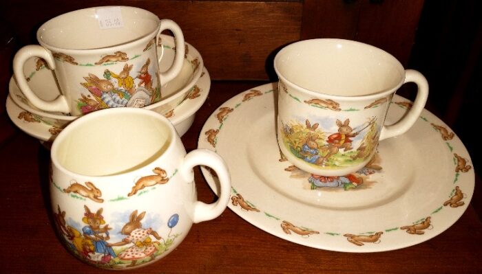 Vintage Royal Doulton Bunnykins children's dish sets