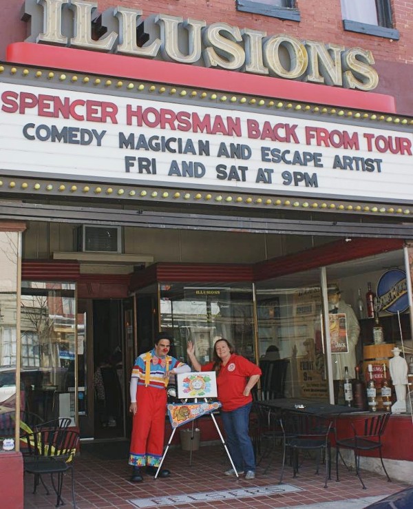 Illusions Magic Bar and Theater in Baltimore featuring Spencer Horsman, son of Kenneth Horsman, aka Ken-Zo, and later Ronald McDonald!