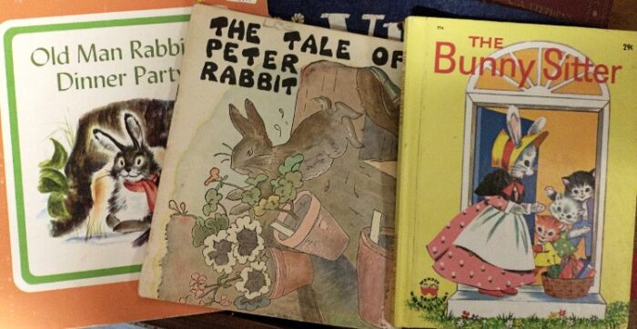 Old Man Rabbit's Dinner Party, The Tale of Peter Rabbit, and The  Bunny Sitter books