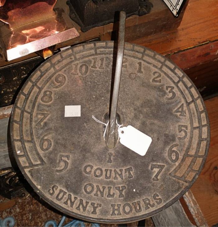 cast iron sundial