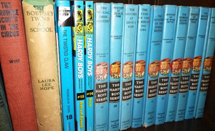 The Hardy Boys Series of books are available at Bahoukas in Havre de Grace