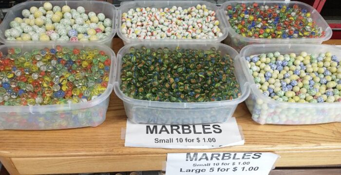 When was the last time you played marbles? We have a wonderful selection of marbles at Bahoukas in Havre de Grace.