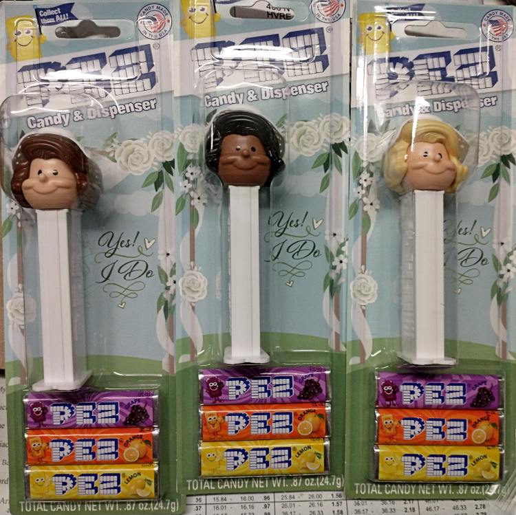 PEZ Bride and Groom Collection - a fun way to celebrate the PEZ loving bride and groom who love anything PEZ! Available at Bahoukas.com