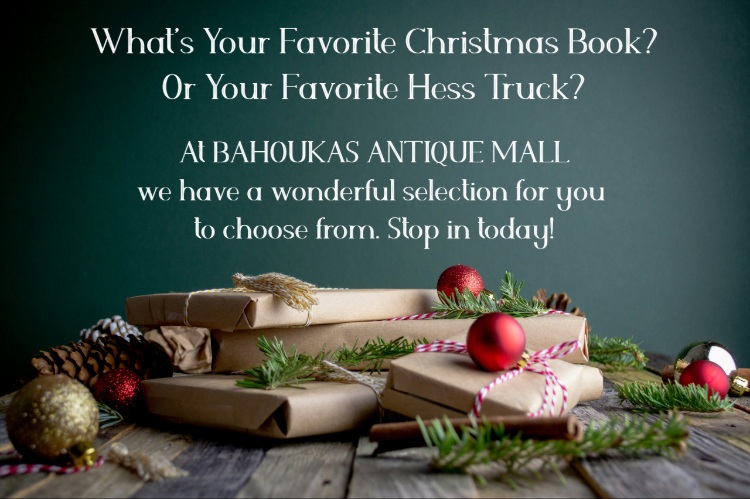 Make your holiday special sharing your favorite childhood memories with the young folks in your family. Great selection of books and Hess Trucks at BAHOUKAS ANTIQUE MALL in Havre de Grace MD Photo by Mel Poole on Unsplash