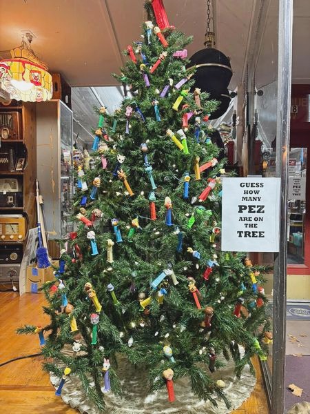 Our Holiday PEZ Tree is up. Today's Holiday Teasers - PEZ and CareBears at Bhaouks.com