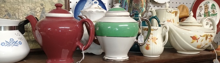 Teapots and Teacups Sets - large variety at Bahoukas Antiques in Havre de Grace MD