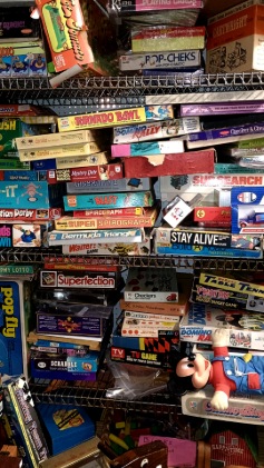 Huge choice of board games available at Bahoukas Antiques in Havre de Grace MD