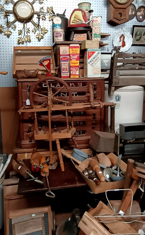 Tucked away next to the Military Section is this great antique collectibles area section that be enjoyed at BAHOUKAS ANTIQUE MALL in Havre de Grace, MD