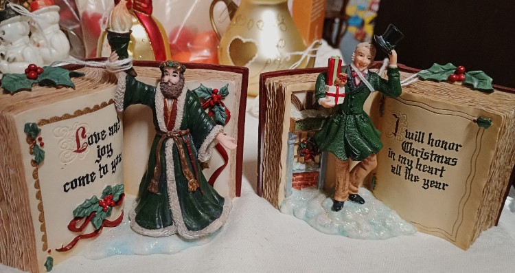 Beautiful Dickens ornaments available at BAHOUKAS ANTIQUE MALL in Havre de Grace, MD